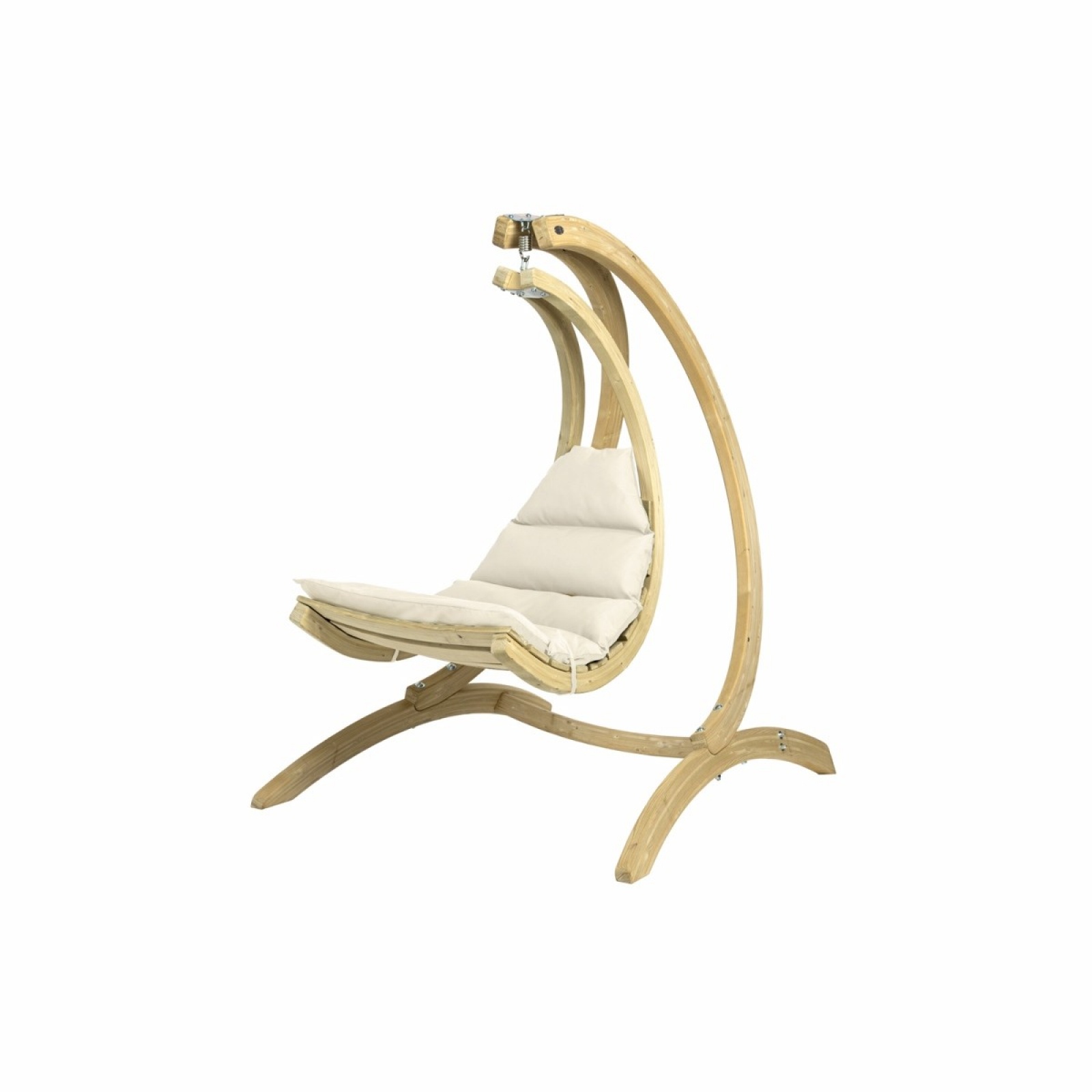 AMAZONAS- Fauteuil Suspendu Swing Chair Crême avec support Globo