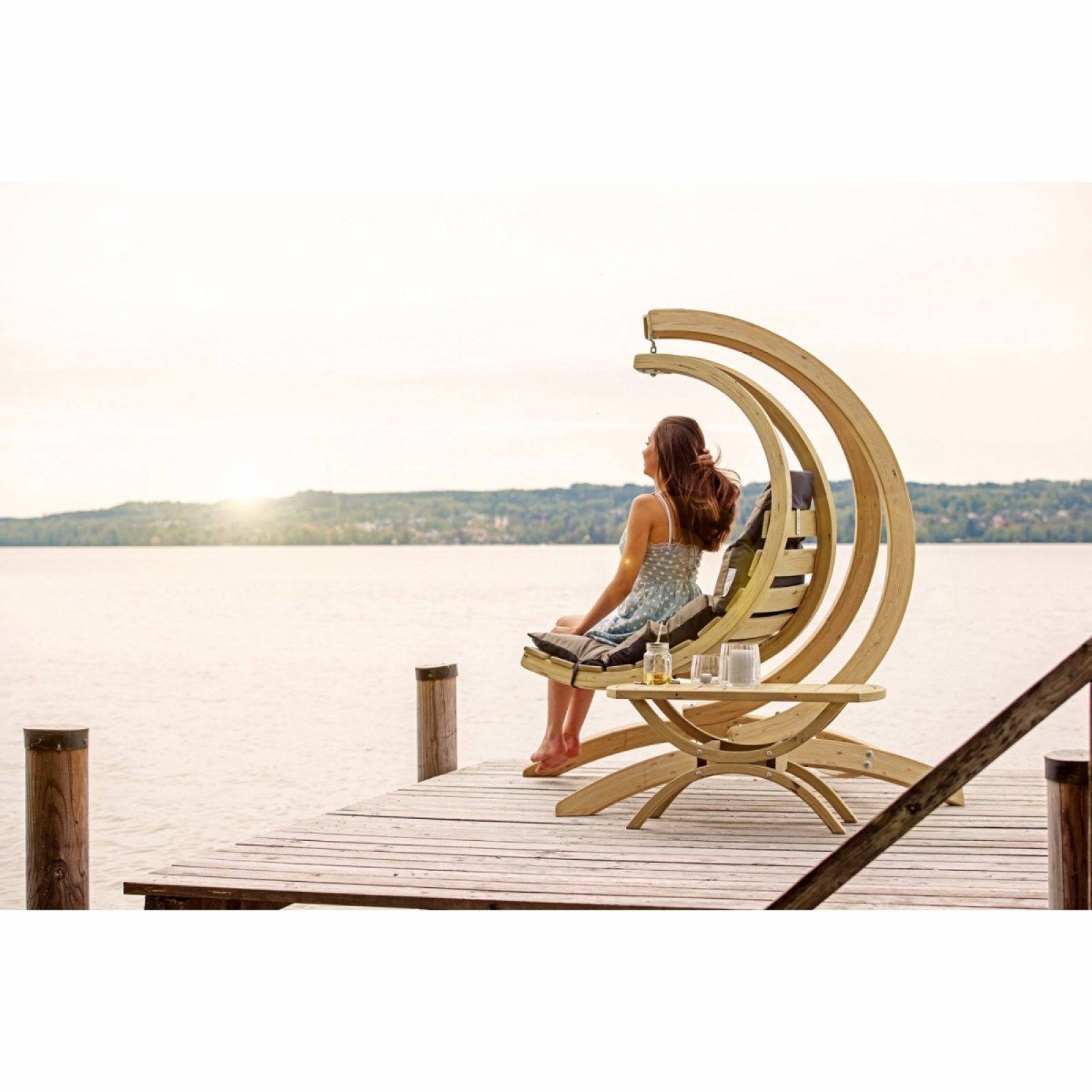 AMAZONAS- Fauteuil Suspendu Swing Chair Taupe ou Anthracite avec ...