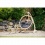 AMAZONAS - Fauteuil GLOBO CHAIR anthracite weatherproof avec support bois