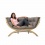 AMAZONAS - Fauteuil Double SIENA Taupe weatherproof