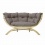 AMAZONAS - Fauteuil Double SIENA Taupe weatherproof