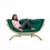AMAZONAS - Fauteuil Double SIENA Verde Weatherproof