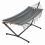 JOBEK - Set METALIK Graphik Anthracite  franges