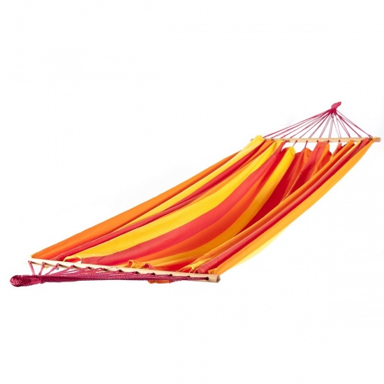 JOBEK- GRAPHIK Hamac  barres jaune ray orange 300x140