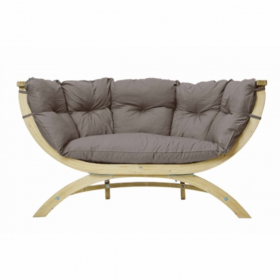 AMAZONAS - Fauteuil Double SIENA Taupe weatherproof