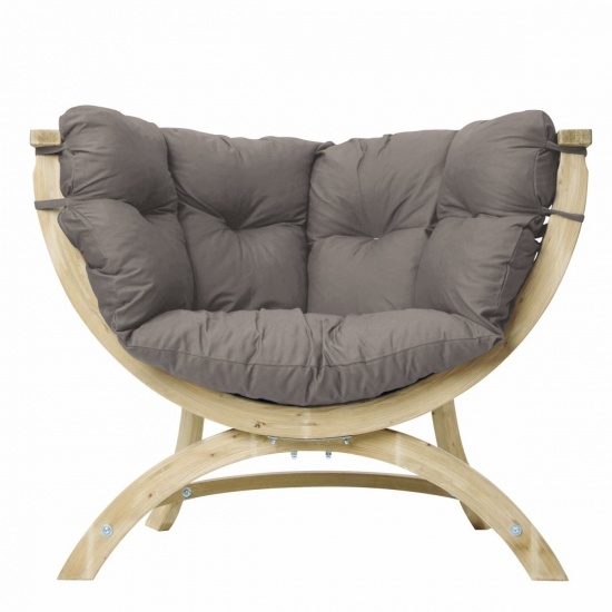 AMAZONAS - Fauteuil Simple SIENA taupe weatherproof