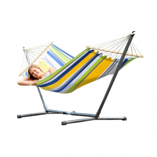 AMAZONAS - SET Hamac  barre simple Tonga Kolibri avec support Sumo Rockstone 270x330