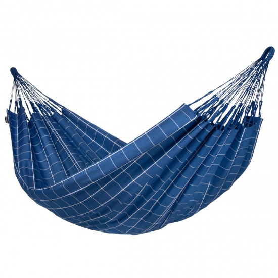 LA SIESTA - Hamac Classique Double BRISA Marine (Tissu Outdoor) 350 x 160