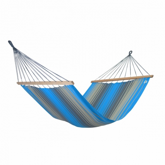 JOBEK - Hamac  barre Double KOUPLE Turquoise Anthracite