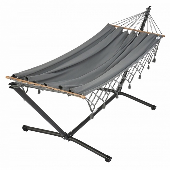JOBEK - Set METALIK Graphik Anthracite  franges