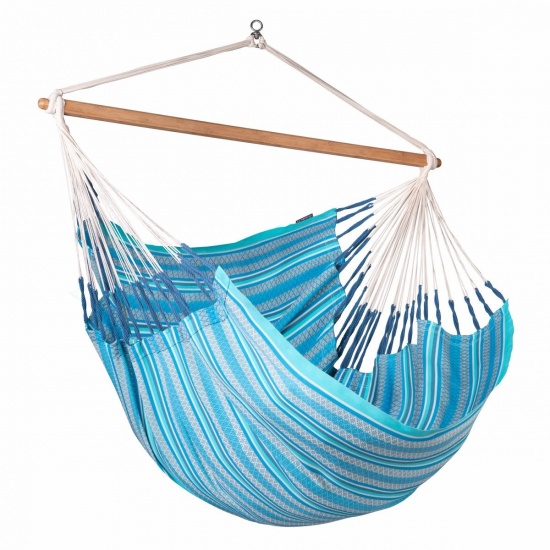 2020-08-04LA SIESTA - Chaise-Hamac Lounger HABANA Azure en coton bio