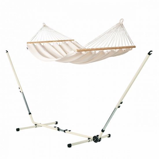 LA SIESTA - Pack Double  Mediterraneo Florencia Latte (Coton Bio)