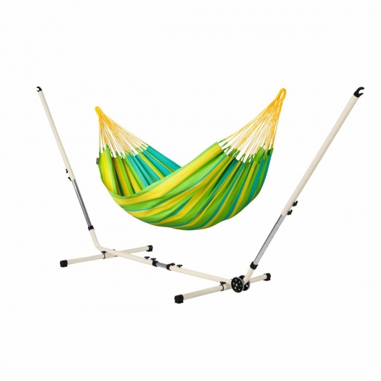 LA SIESTA - Sonrisa Lime - Hamac   simple avec support rglable MEDITERRANEO