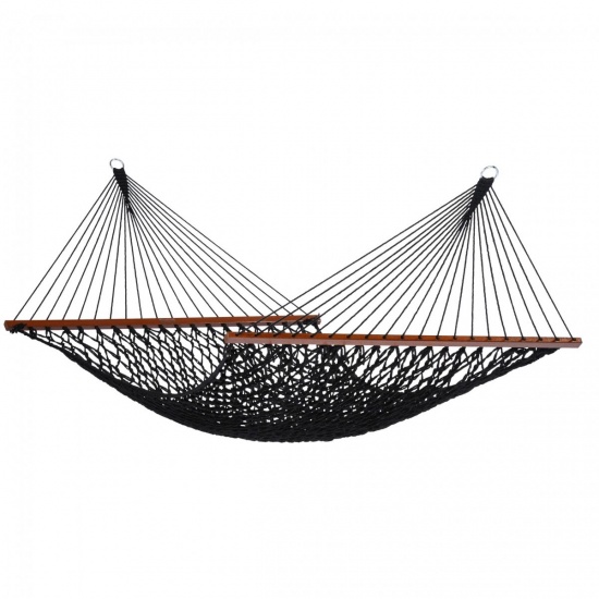 TROPILEX - Hamac a barres Filet  Rope Noir 400 x 140 cm