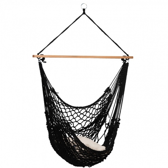 TROPILEX - Chaise Hamac Filet Rope Black