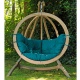AMAZONAS - Fauteuil Suspendu GLOBO CHAIR vert avec Support bois