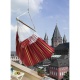 LA SIESTA - Chaise-Hamac  Lounger Currambera Cherry