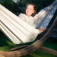 LA SIESTA - Hamac Classique Double BRISA Vanilla (Tissu Outdoor) 350 x 160