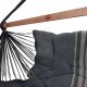 JOBEK - KONFORT Chaise hamac molletonne XXL Anthracite Taupe (Outdoor)