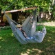 JOBEK - KONFORT Chaise hamac molletonne XXL Anthracite Taupe (Outdoor)