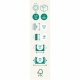 JOBEK - GRAPHIK Hamac  barre bois Solo Rayures Vert Orange Ecru