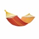 JOBEK - SEKOIA Rekto Verso Hamac Rouge Orange 100% Coton + support Bois ARC 320