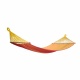 JOBEK - SEKOIA Rekto Verso Hamac Rouge Orange 100% Coton + support Bois ARC 320