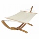 Set KING Hamac Barre Kouple Ecru + Support Bois ARC 400