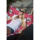 LA SIESTA - Hamac  barres Double HAWAII Hibiscus 350x110