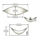 LA SIESTA-Hamac Simple Modesta Arabica 300x140 (Coton BIO)