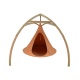 Support bois fixation tripod cacoon