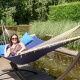 TROPILEX - Hamac � Barre Double American Blue (Outdoor)