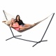 TROPILEX - Hamac � Barre Double American Brown (Outdoor)