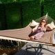 TROPILEX - Hamac � Barre Double American Brown (Outdoor)