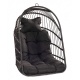 TROPILEX - Egg Noir (Hamac Chaise en rotin)