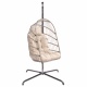 TROPILEX - Egg Gris P�le avec Support (Hamac Chaise en rotin)