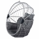 TROPILEX - Egg Luxe Gris (Hamac Chaise en rotin)