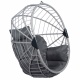 TROPILEX - Egg Luxe Gris (Hamac Chaise en rotin)