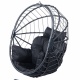 TROPILEX - Egg Luxe Noir (Hamac Chaise en rotin)