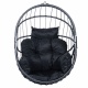 TROPILEX - Egg Luxe Noir (Hamac Chaise en rotin)