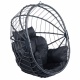 TROPILEX - Egg Luxe Noir (Hamac Chaise en rotin)