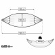 TROPILEX - Hamac Double Premium Cerise