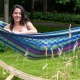 TROPILEX - Hamac Simple � franges SABA Blueberry (Coton)