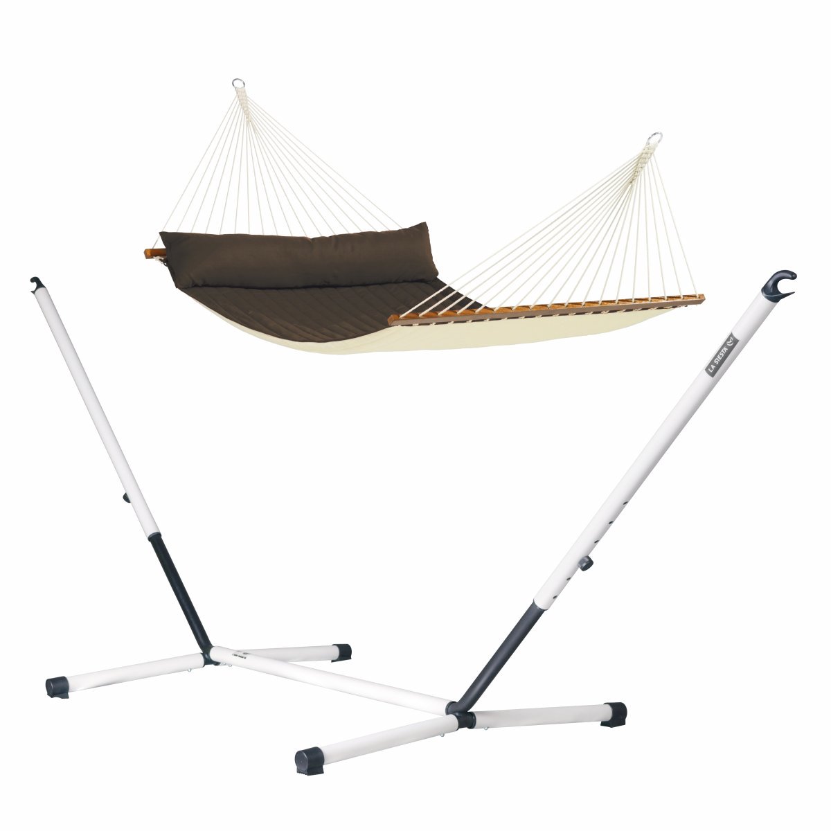 LA SIESTA - Alabama Arabica - Hamac  barres kingsize avec support familial NAUTICO